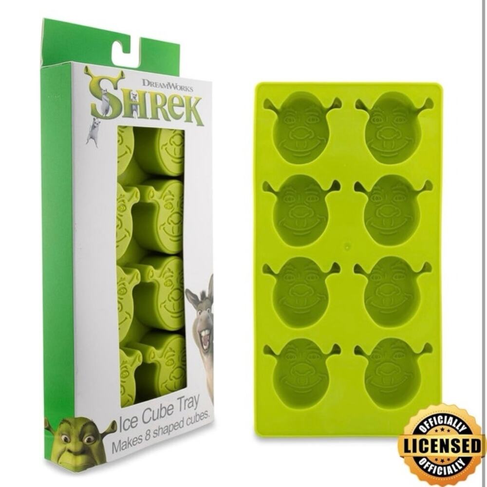 Shrek Flexible Silicone Mold Ice Cube Tray In Character Shapes Reusable Freezer